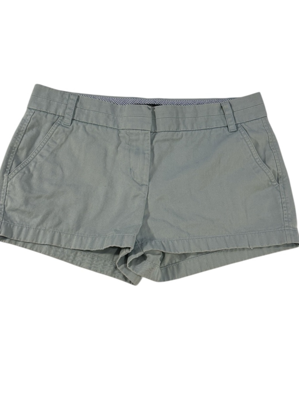 J.Crew Chino Shorts Size 6 Sage Green Cotton Preppy Classic
